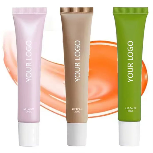 vegan liquid lip oil 15ml squeeze tube vitamin e moisturizing nourishing lip butter balm