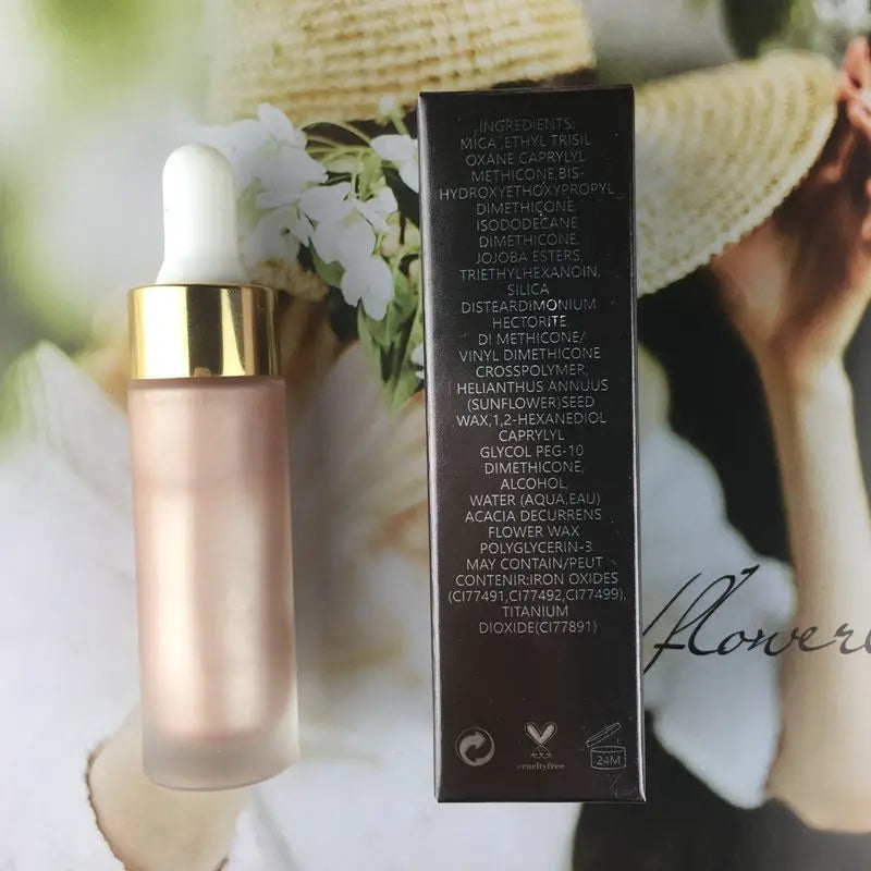 cosmetic highlighter liquid face illuminator makeup glow highlight