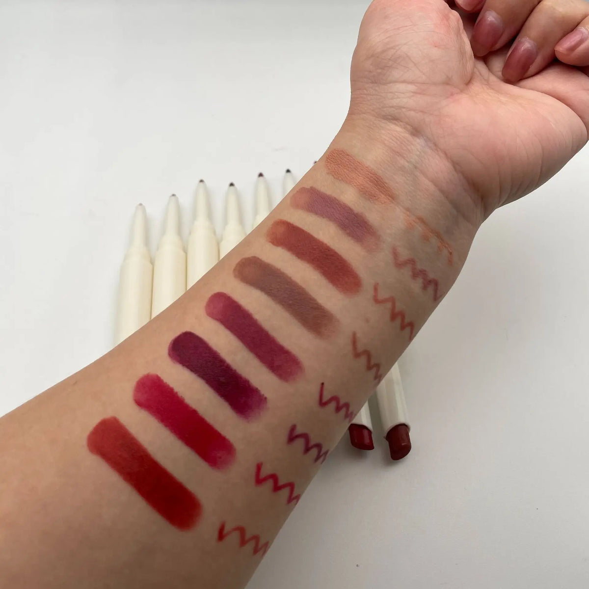 double ended lipstick and lipliner pen makeup 2 in 1 pencil waterproof matte lipstick lip liner pen