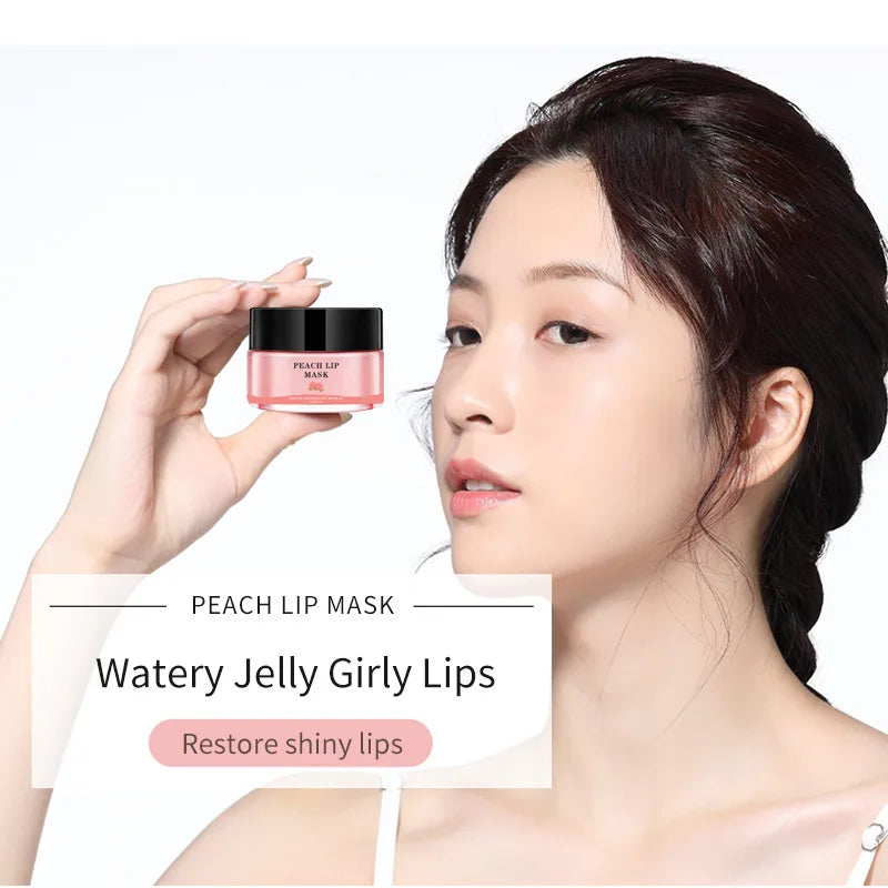 lip care strawberry peach orange lip mask watery jelly girly lips lip care mask