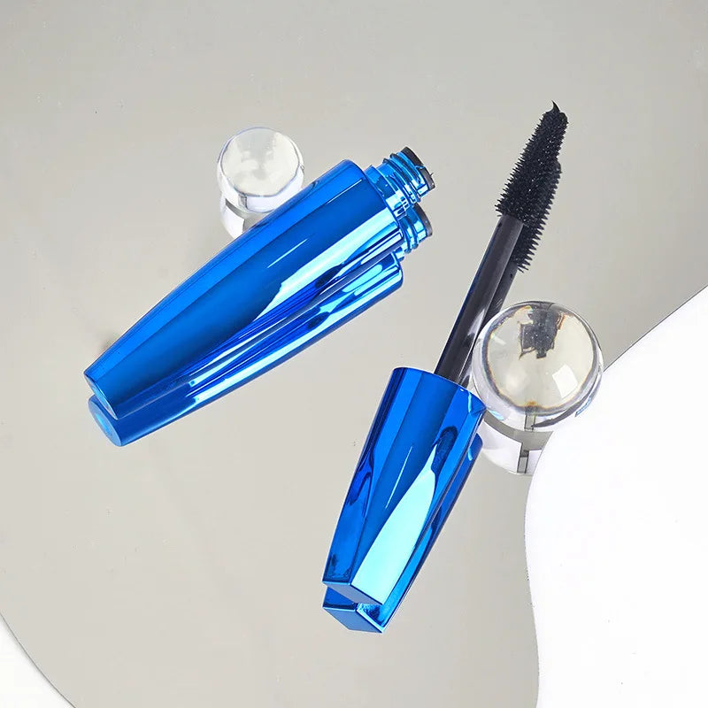 makeup 4d fiber mascara gel black color blue organic mascara