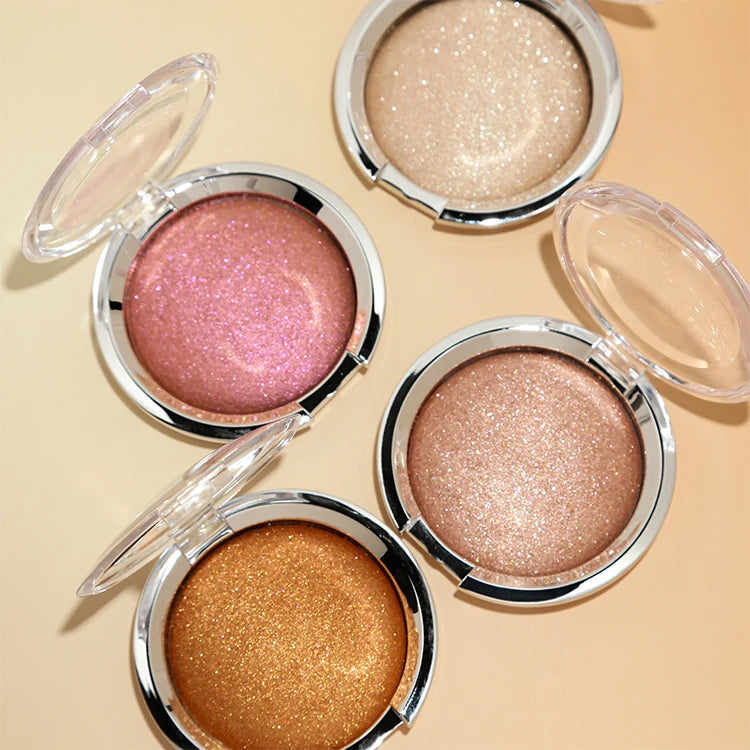 makeup vegan shimmer glitter highlighter potato mud texture cosmetics pigment highlighter