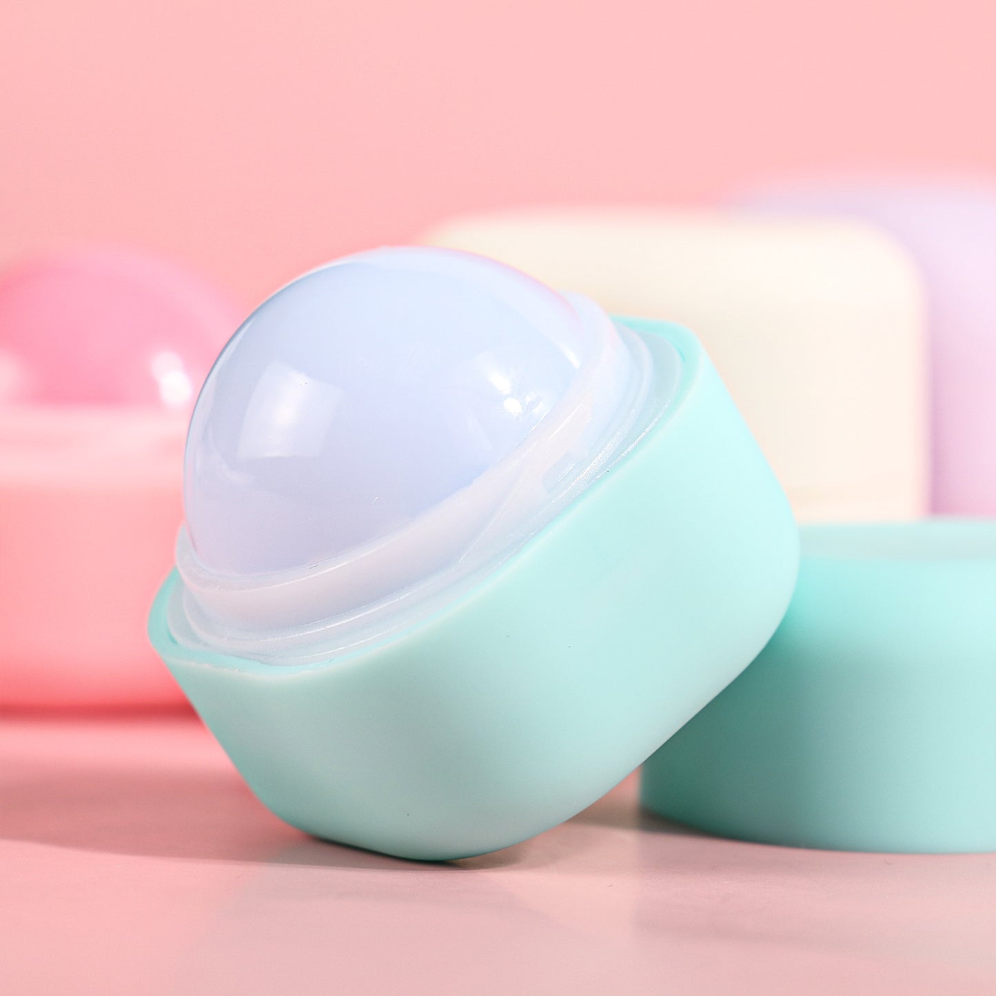 Fruit flavored vegan lip balm 4 colors
