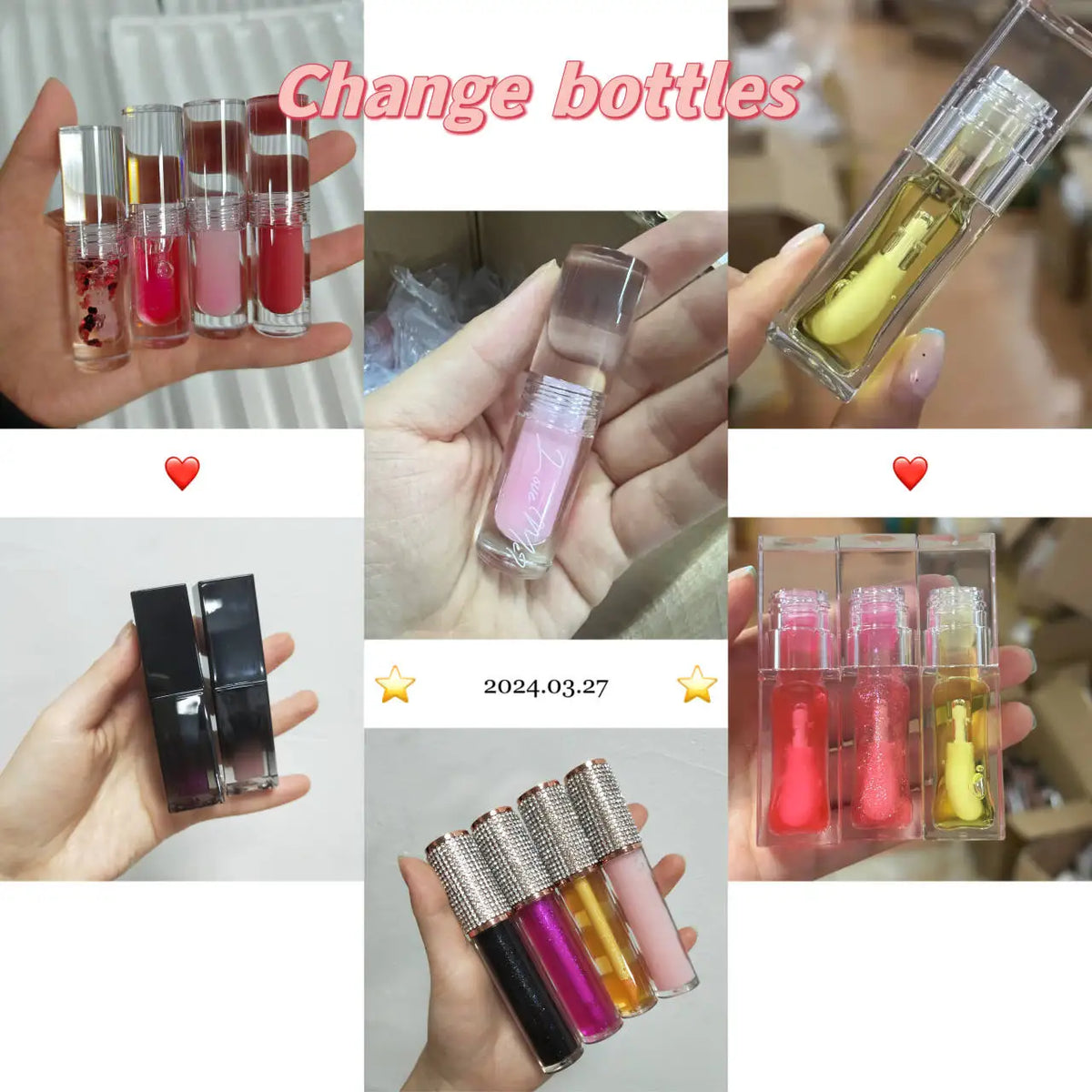 big brush 30 color changing lip oil pigmented magic moisturizing flavouring fruit clear vegan pink lipgloss lip gloss