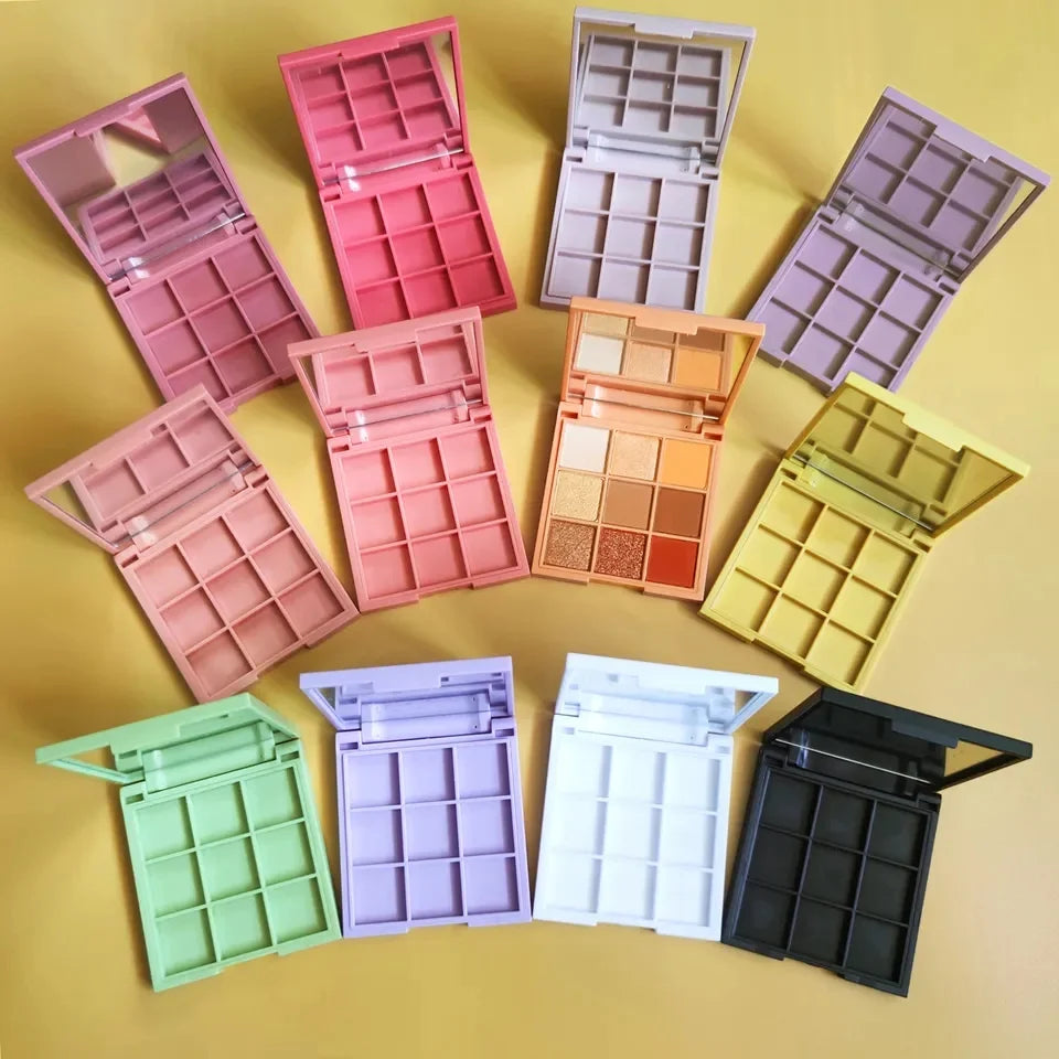 9-color macaron square eyeshadow palette