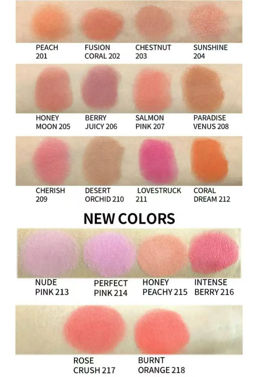 18 colors black container blusher smooth long lasting vegan blush palette