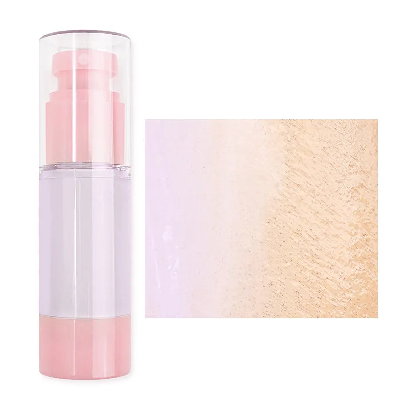 face cosmetics 2 colors long lasting smooth vegan primer waterproof color changing isolation foundation