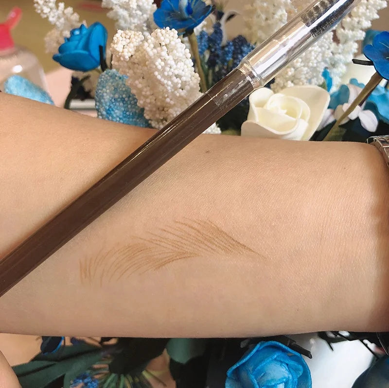 wooden eyebrow pencils black eye brow pencil waterproof brow pencils with sharpener