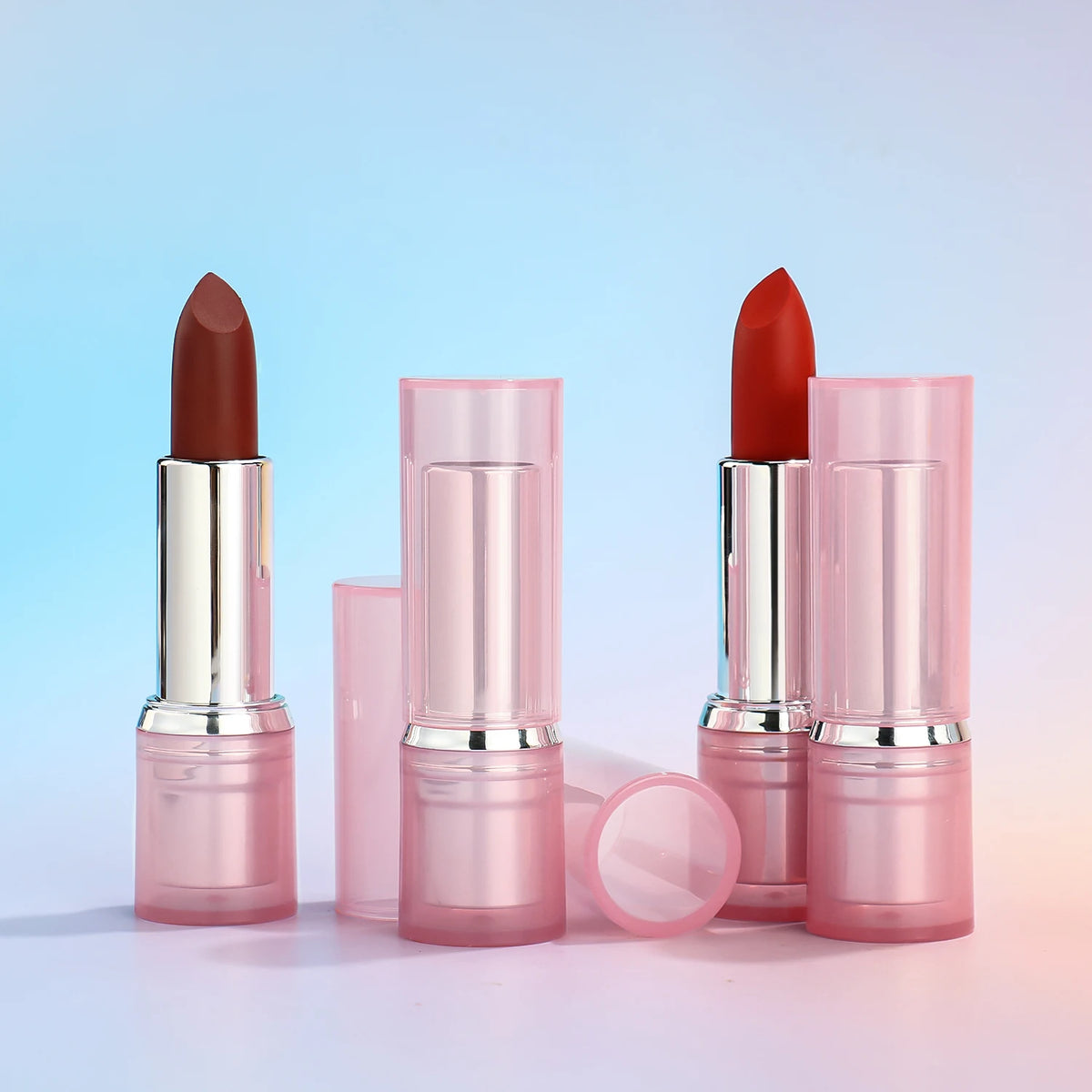 Lipsticks 12 Colors Matte High Color Rendering Long Lasting Waterproof Vegan Lipstick