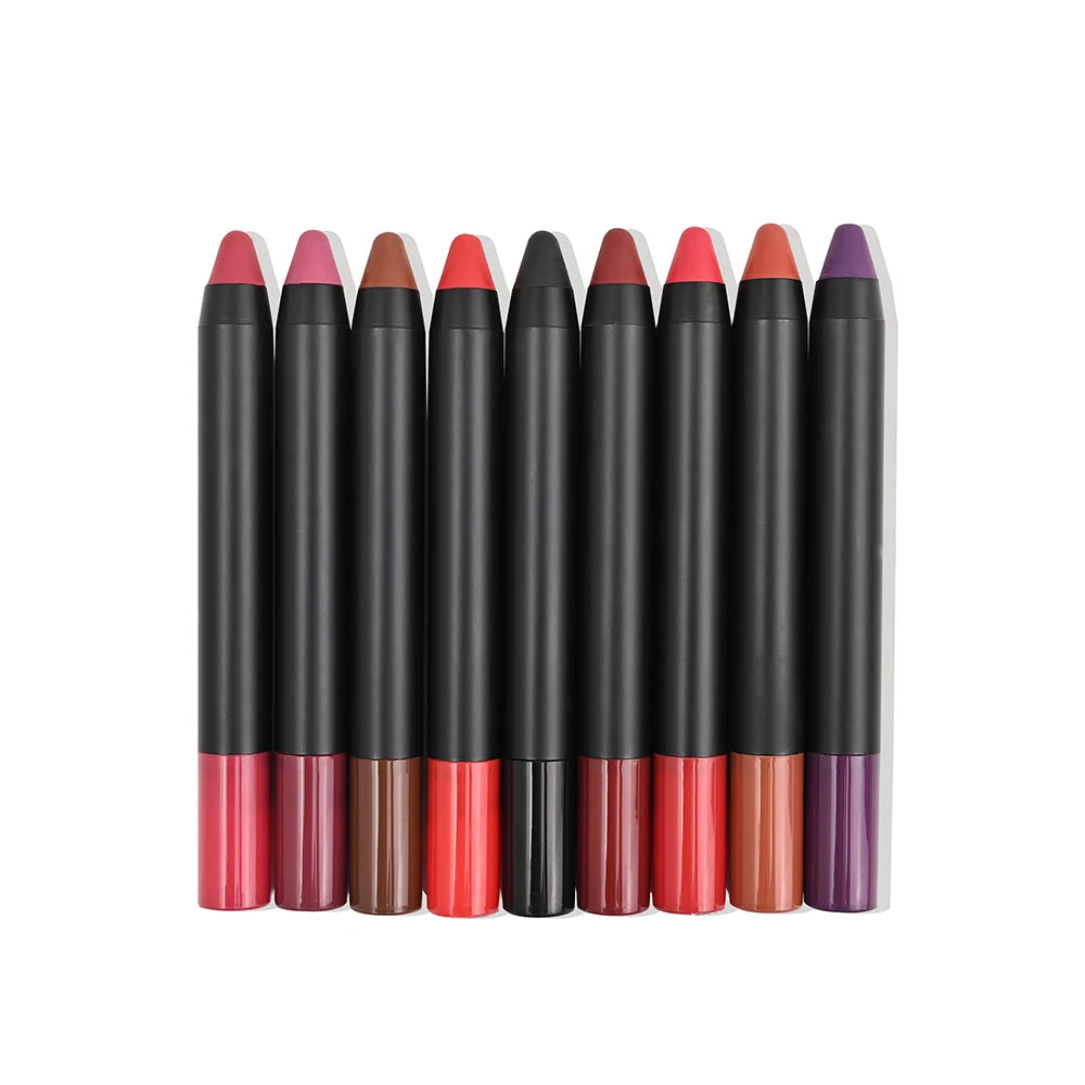 soft creamy waterproof vegan gel lip liner long lasting lip pencil liner matte crayon lipstick