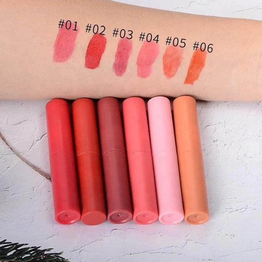 makeup matte lipstick velvet lip gloss 2 in 1 lip tint cherry water filled glitter lip stain waterproof liptint