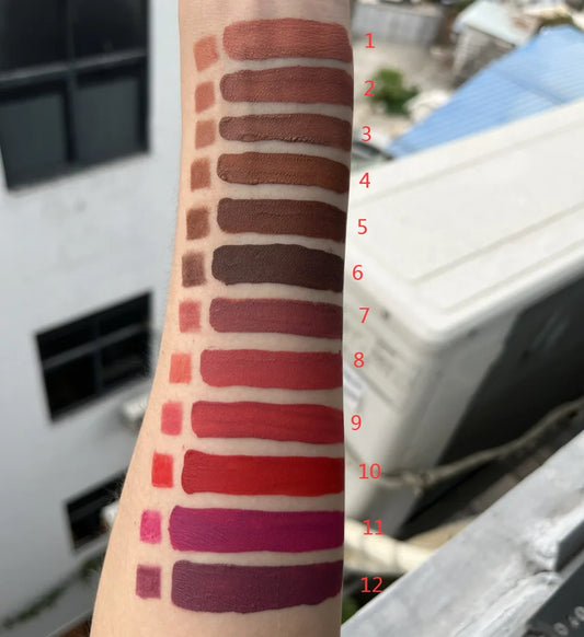vegan high quality lips cosmetics matte liquid lipstick with lip liner makeup lipstick lip pencil kit