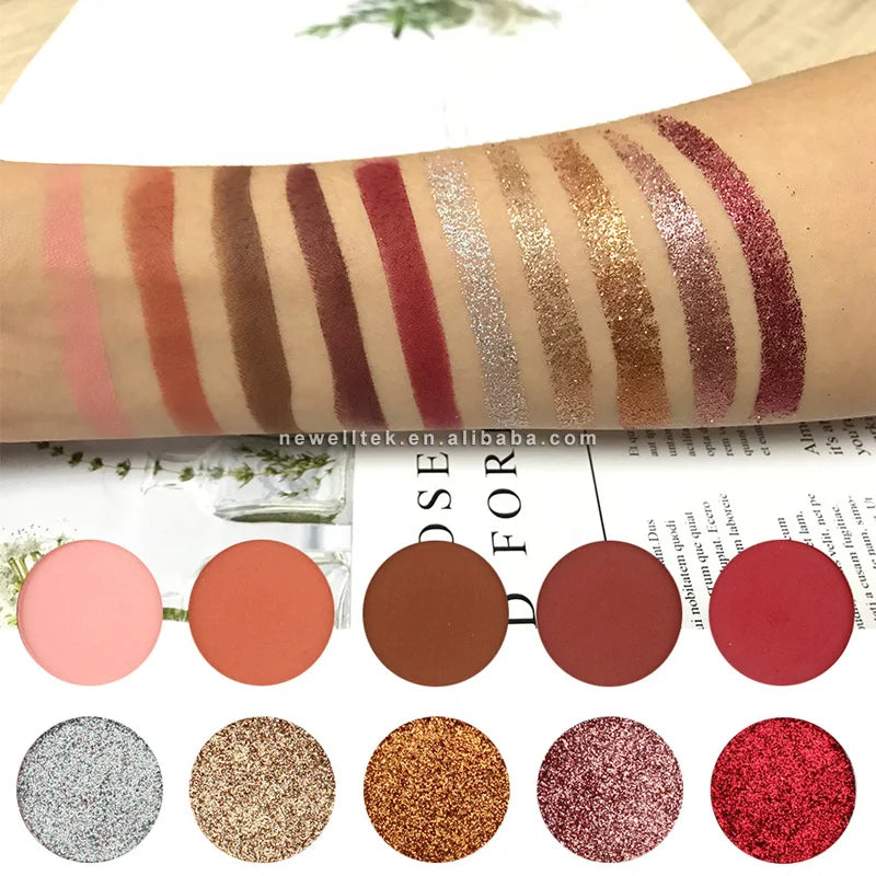 multi color makeup eye shadow palette matte 12 color natural metallic shimmer eye shadow palette