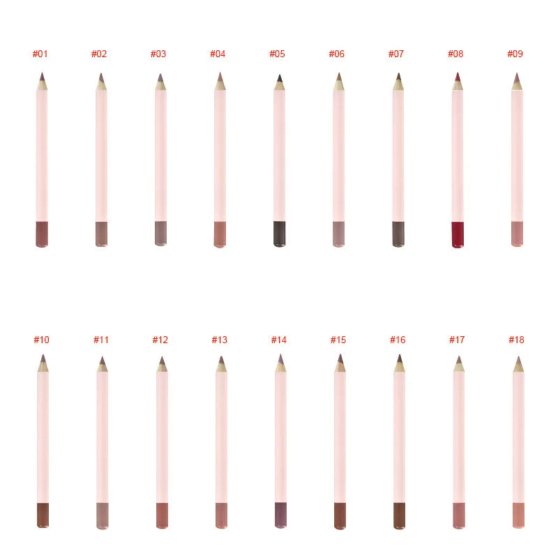 professional 18-color matte waterproof lip liner premium makeup cosmetics