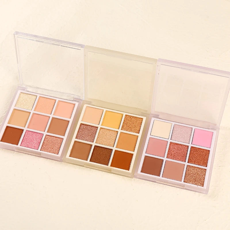 high pigment shimmer glitter makeup eye shadow palette long lasting vegan eyeshadow palette