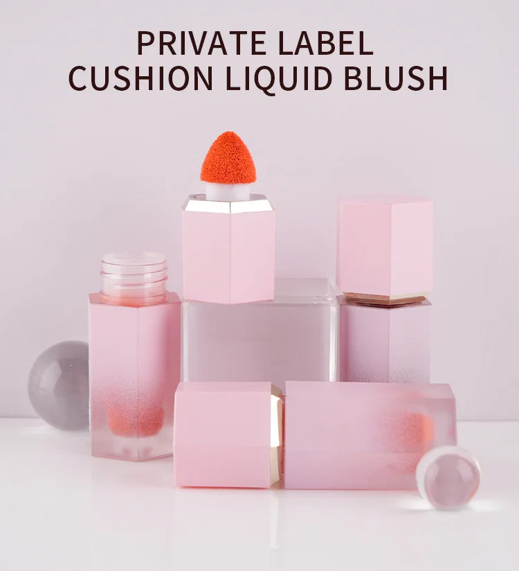 high pigment liquid blush long lasting waterproof hot selling 8 color cheek color liquid blush