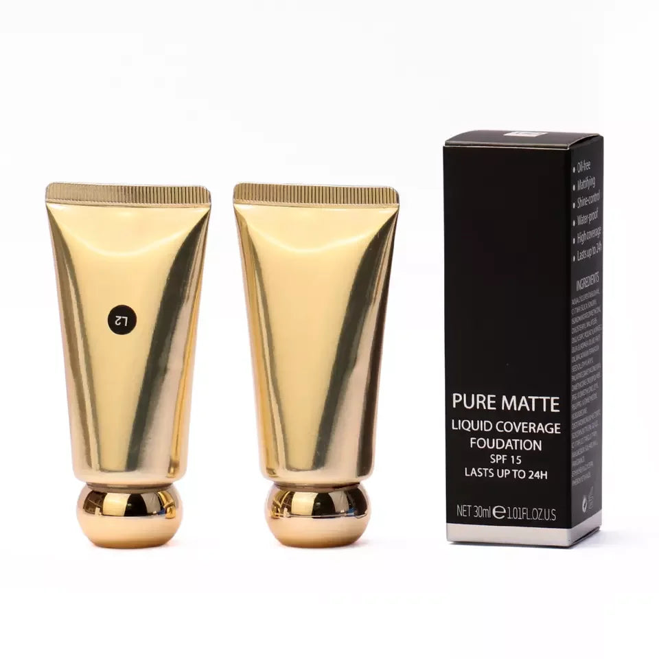 makeup vegan foundation liquid full cover long lasting matte waterproof make up foundation