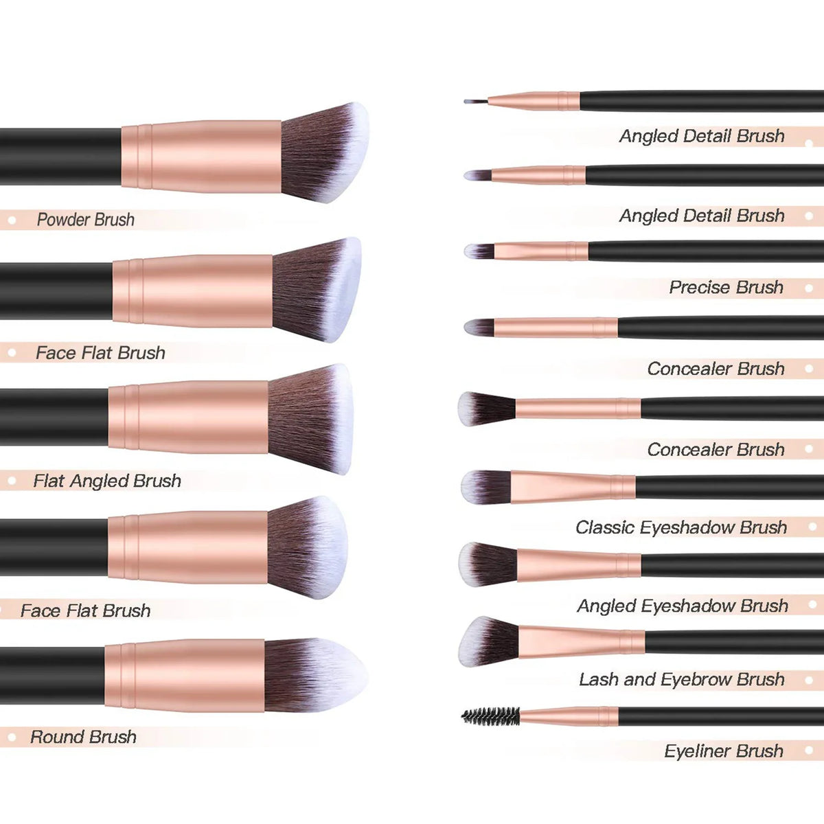 makeup brush set black makeup brush set with bag