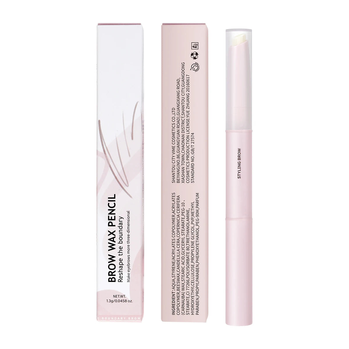 vegan styling wax eyebrow soap gel waterproof makeup brow soap styling pen with brush