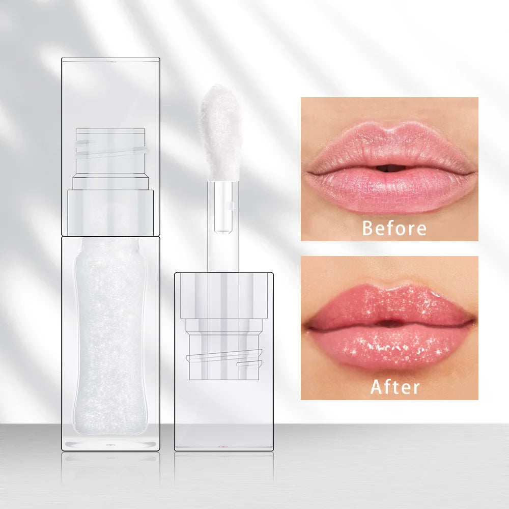 clear bottle color changing ph tinted lip gloss vegan lip oil tint stain glaze hydrating moisturizer magic lip oil