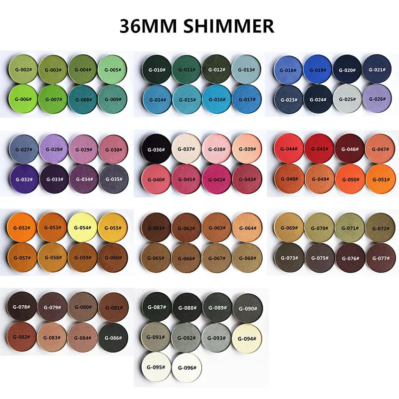 manufacture 36mm round hole single cosmetics packaging makeup palette transparent unique single empty eyeshadow case