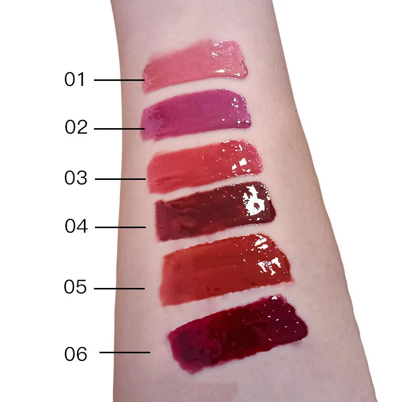 tinted lipgloss silky lip glaze vegan glossy liquid waterproof lip tint