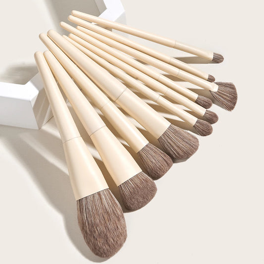 10pcs luxury professional foundation eyeshadow blush face cosmetic makeup brushes set