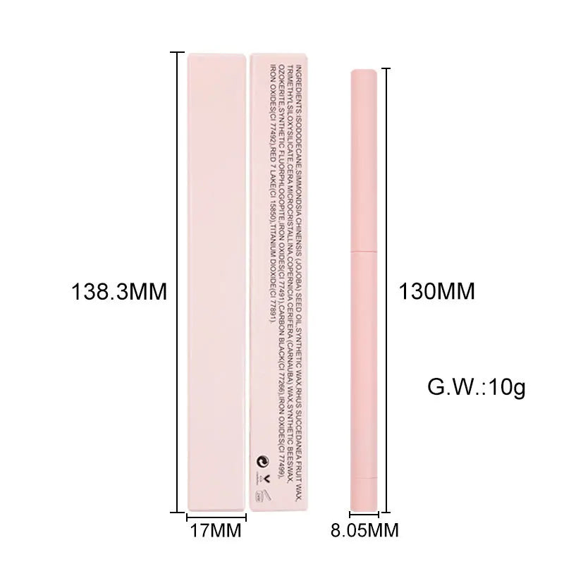 Waterproof retractable creamy gel eyeliner pencil