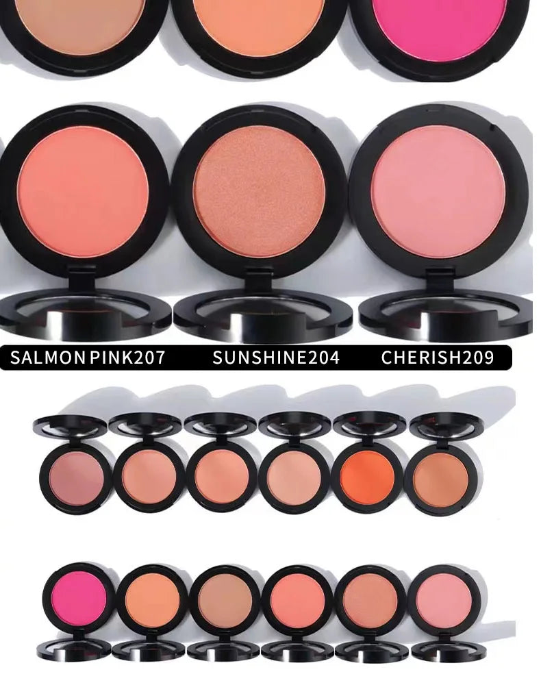 18 colors black container blusher smooth long lasting vegan blush palette