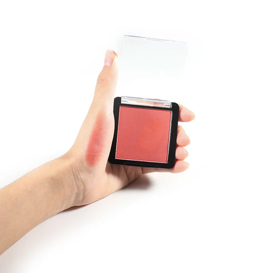 square container 12 colors cream blush single shade compact long lasting blush palette
