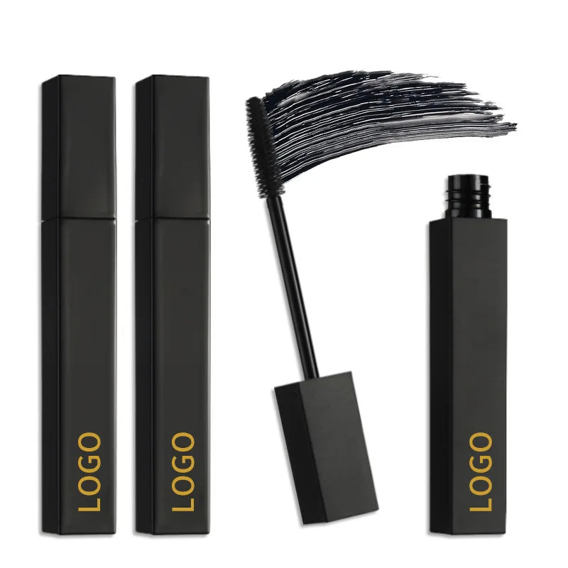 square black waterproof long lasting maquillage makeup organic vegan eyelash mascara