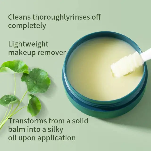 cleanser vegan deep natural light weight makeup remover cleansing cream balm with spoon