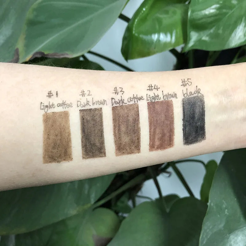 5 colors manufacturer vegan 2 in 1 waterproof wooden eyebrow pencil with sharpener