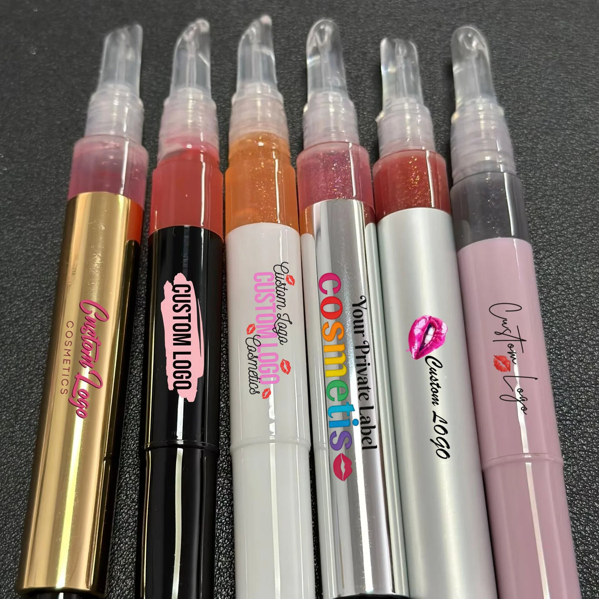 6 colors different tubes lip gloss moisturizing hydrating lip oil