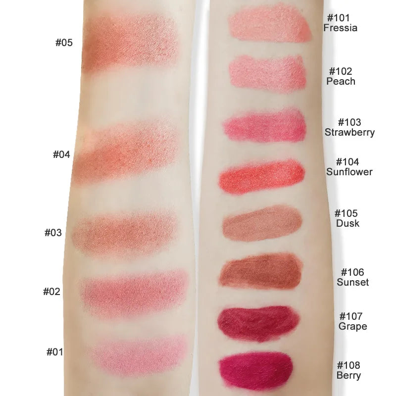 round plastic pink creme cheek blush cream to powder blush palette single tint creamy blush