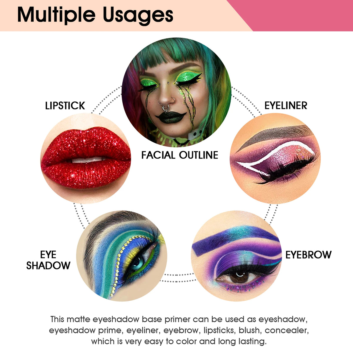 Matte vegan eyeshadow base primer
