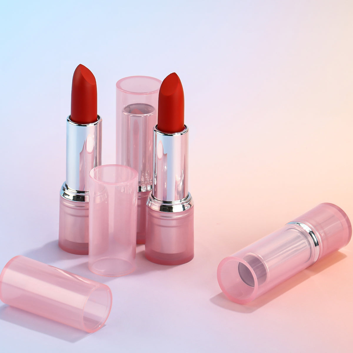 creamy lipstick long lasting smooth vegan pink tube cosmetics matte lipstick