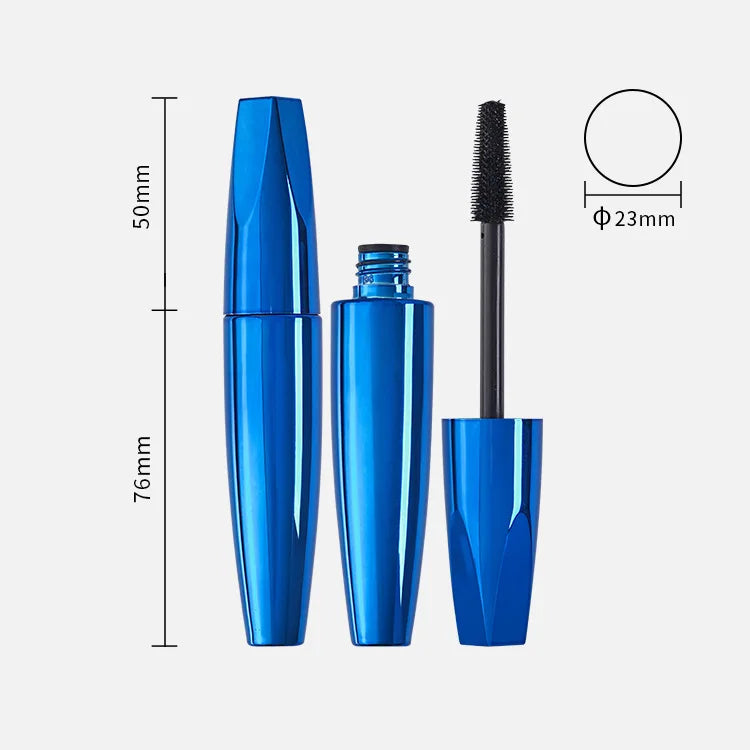 makeup 4d fiber mascara gel black color blue organic mascara