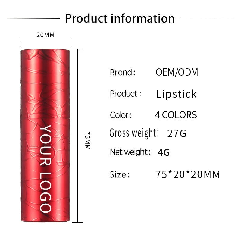 long-lasting pigmented pearl lipstick with diamond glitter waterproof metallic finish solid lip stick