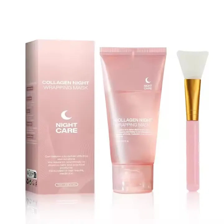 Collagen Overnight Gel Facial Mask 75ml Hydrating Sleeping Mask for Soft Elastic Skin