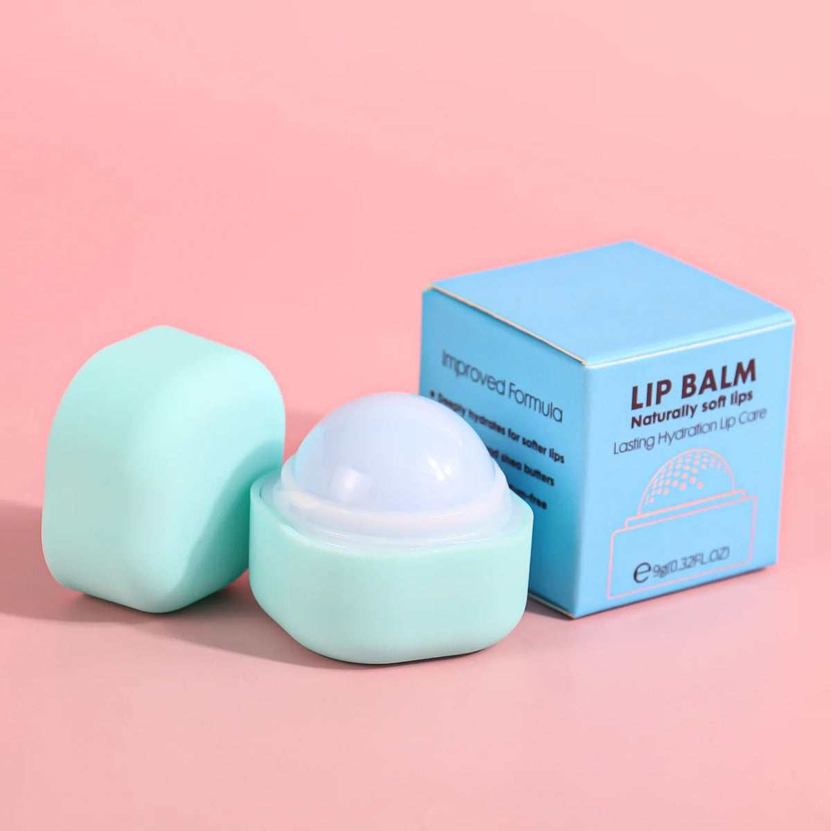fruit flavor lip balm long lasting lips care deep moisturizing grape orange round ball lip balm