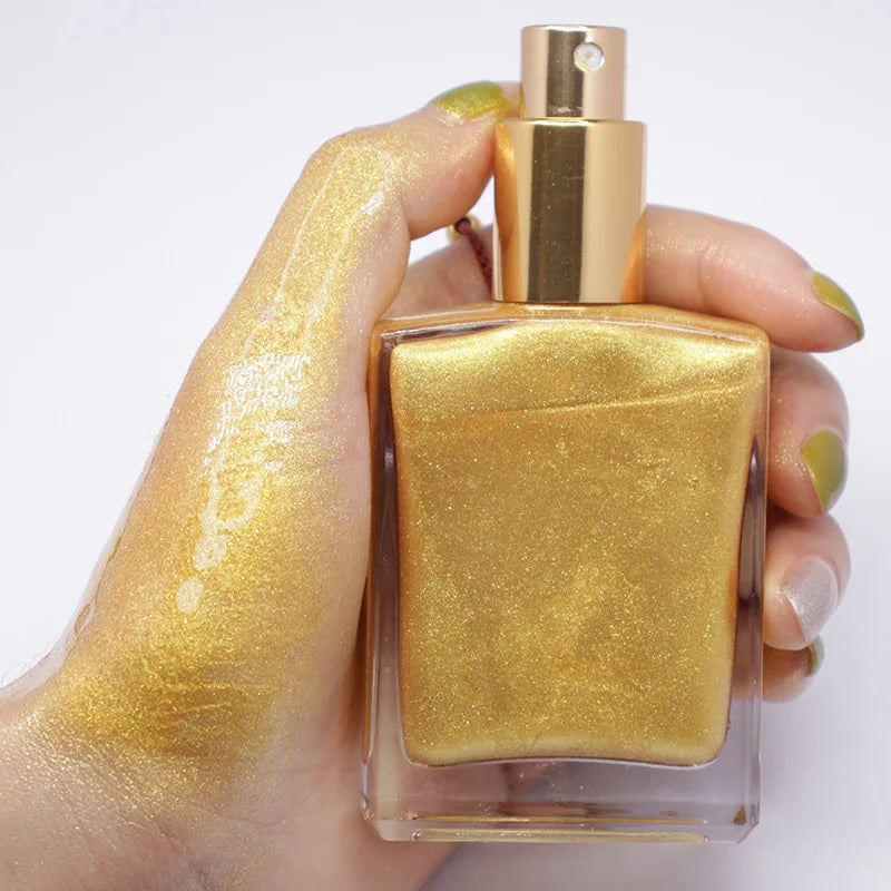 organic glow lotion face highlighter body shimmer oil makeup body shimmer glitter highlighter spray