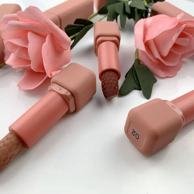 lipstick solid lip stick cruelty free cosmetics lipstick waterproof lip gloss long lasting nude lipstick