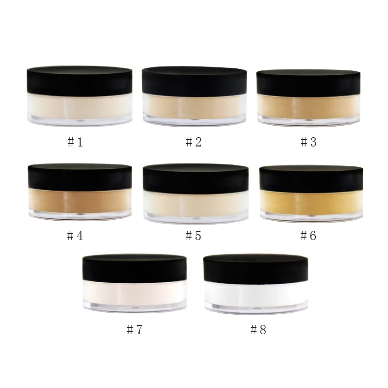 cosmetics setting powder 8 colors face makeup waterproof oil control translucent loose setting powder