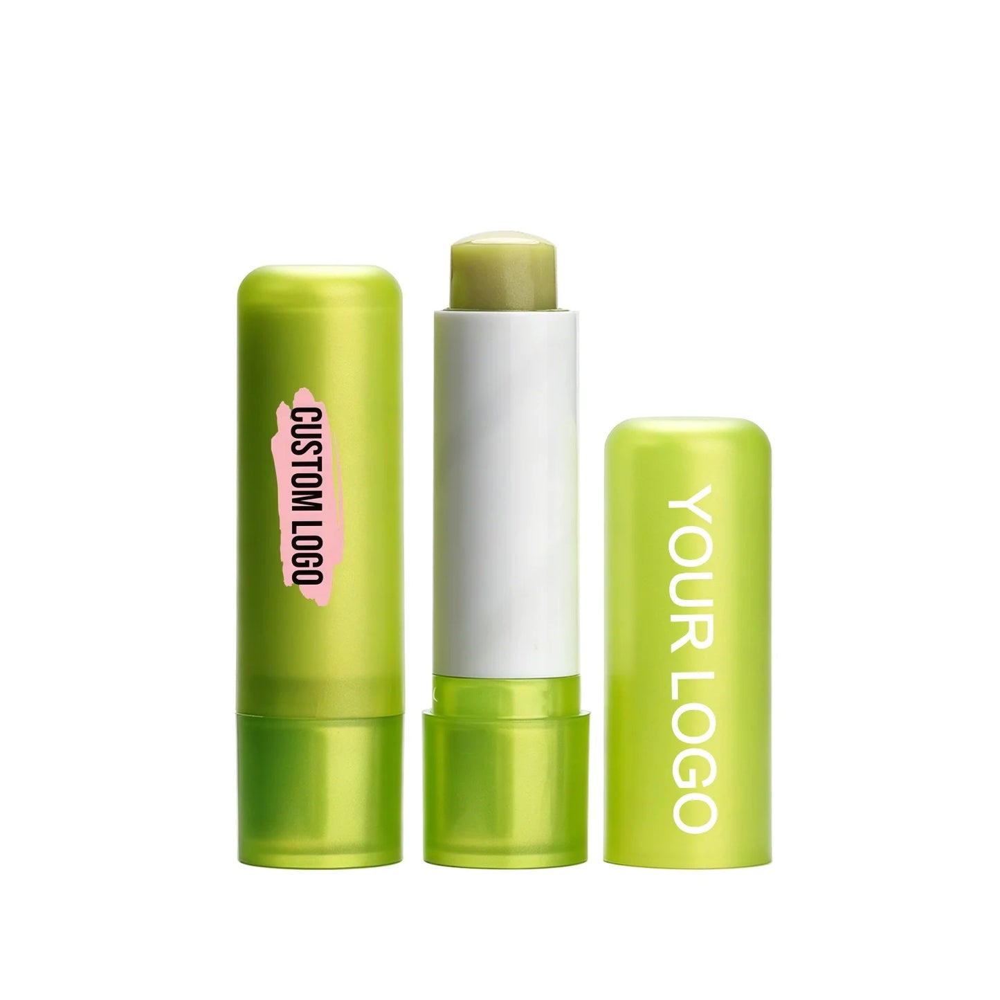 Color-changing aloe scented lip balm stick