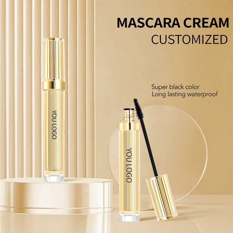 eye makeup gold tube curling lengthening long lasting waterproof quick drying mascara