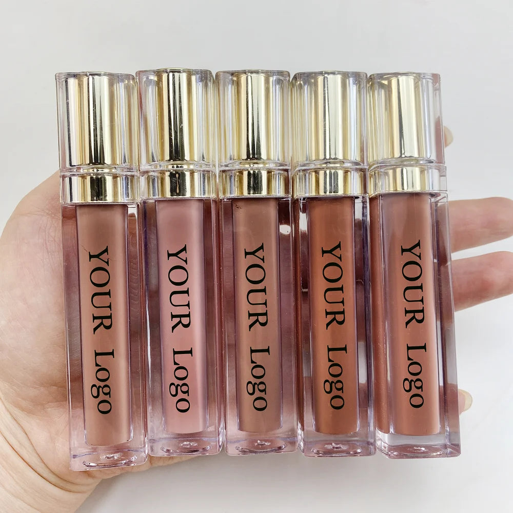 cruelty free lipgloss high quality waterproof cosmetics sexy fashion organic liquid matte lipstick