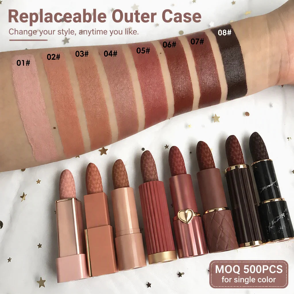 Solid matte lipstick