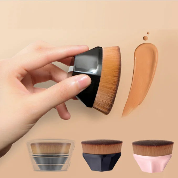 beauty tools brush 55 magic single foundation brush flat bb cream kabuki makeup foundation brush with dust box