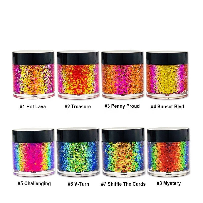 Pearlescent chameleon gel eye shadow
